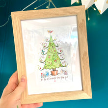 Load image into Gallery viewer, Framed Christmas Tree - The Illustrated Tree Co