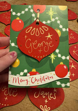 Load image into Gallery viewer, Personalised Christmas Bauble Decoration