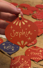 Load image into Gallery viewer, Personalised Christmas Bauble Decoration