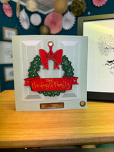 Load image into Gallery viewer, ✨✨Personalised Xmas Wreath card✨✨ - The Illustrated Tree Co