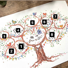 Load image into Gallery viewer, All our Favourites, Gift for Grandparents, - The Illustrated Tree Co