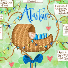 Load image into Gallery viewer, New Born Baby Keepsake Gift - The Illustrated Tree Co