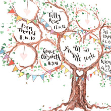 Load image into Gallery viewer, All our Favourites, Gift for Grandparents, - The Illustrated Tree Co