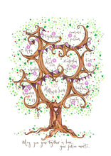 Load image into Gallery viewer, Beautiful Personalised Wedding Gift - The Illustrated Tree Co