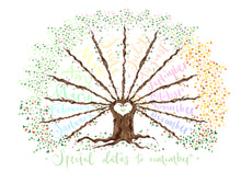 Load image into Gallery viewer, Special Dates to Remember Tree - The Illustrated Tree Co