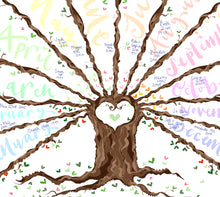 Load image into Gallery viewer, Special Dates to Remember Tree - The Illustrated Tree Co