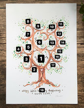 Load image into Gallery viewer, Tall Green Anniversary Tree - The Illustrated Tree Co
