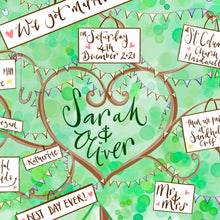 Load image into Gallery viewer, Personalised Wedding Gift - The Illustrated Tree Co
