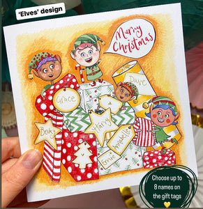 ✨PiCk & MiX!✨Pack of 4 Christmas Personalised Cards, YOU CHOOSE the designs you’d like! - The Illustrated Tree Co