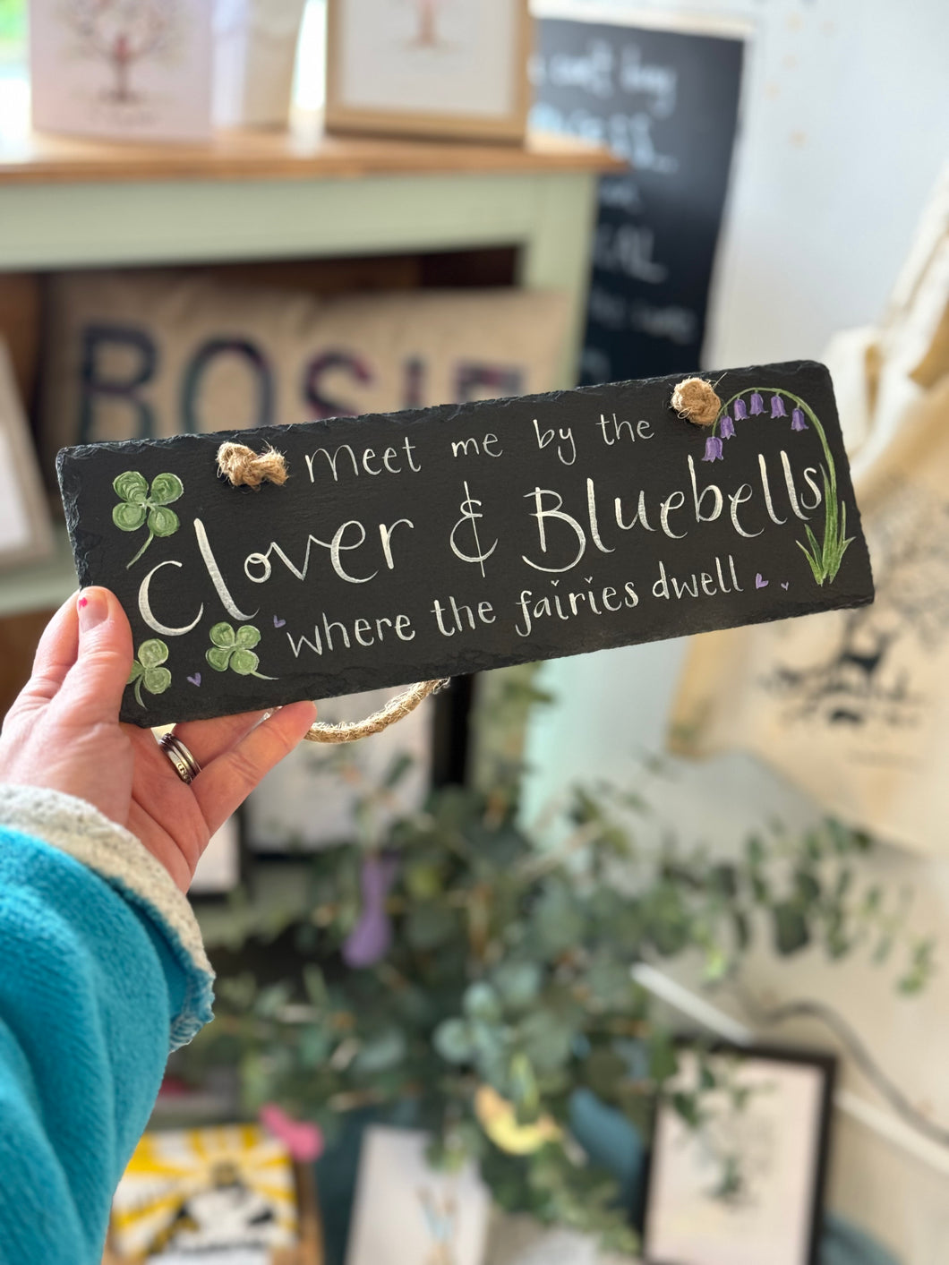 Hand painted slates for the garden! - The Illustrated Tree Co
