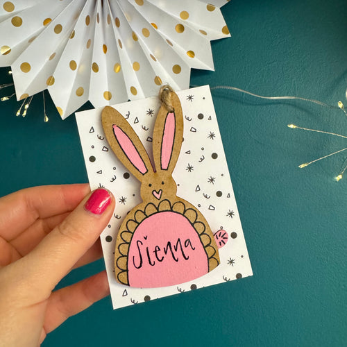 Personalised bunnies and chicks - The Illustrated Tree Co