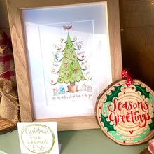 Load image into Gallery viewer, Framed Christmas Tree - The Illustrated Tree Co
