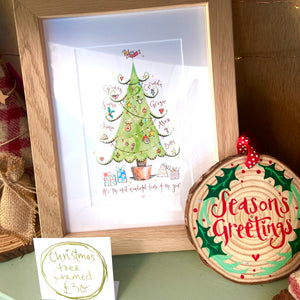 Framed Christmas Tree - The Illustrated Tree Co