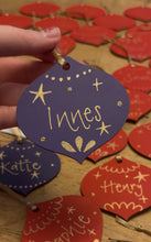Load image into Gallery viewer, Personalised Christmas Bauble Decoration

