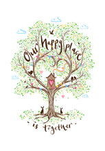 Load image into Gallery viewer, Our Happy Place is Together - The Illustrated Tree Co
