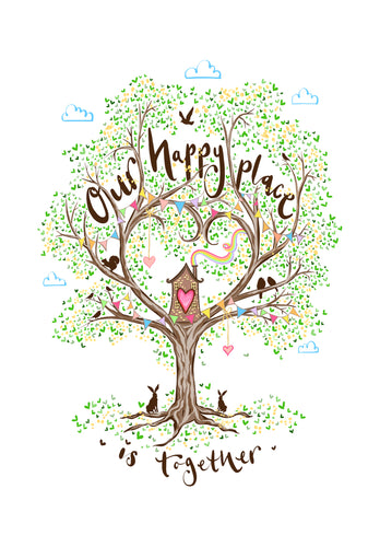 Our Happy Place is Together - The Illustrated Tree Co