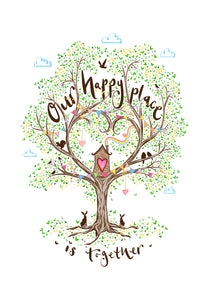Our Happy Place is Together - The Illustrated Tree Co