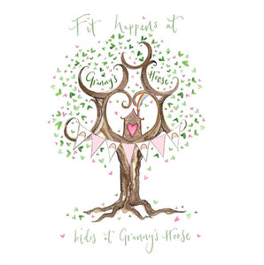 Fit happens at Granny's hoose, bides at Granny's hoose. - The Illustrated Tree Co