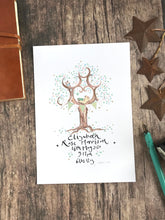 Load image into Gallery viewer, New Born Baby Gift in Green - The Illustrated Tree Co
