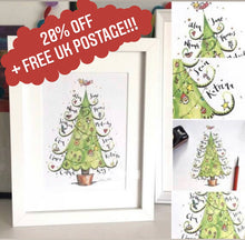 Load image into Gallery viewer, Personalised Christmas Keepsake Gift - The Illustrated Tree Co
