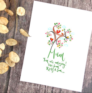 Beautiful Birds Mother’s Day Print - The Illustrated Tree Co
