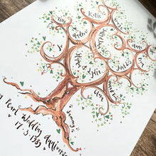 Load image into Gallery viewer, Tall Green Anniversary Tree - The Illustrated Tree Co
