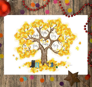 Yellow Maple Tree - The Illustrated Tree Co