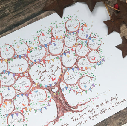 Butterfly Class Teacher Gift - The Illustrated Tree Co