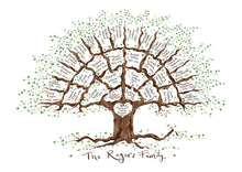 Load image into Gallery viewer, Beautiful tree for 6 generations - A4 print - The Illustrated Tree Co
