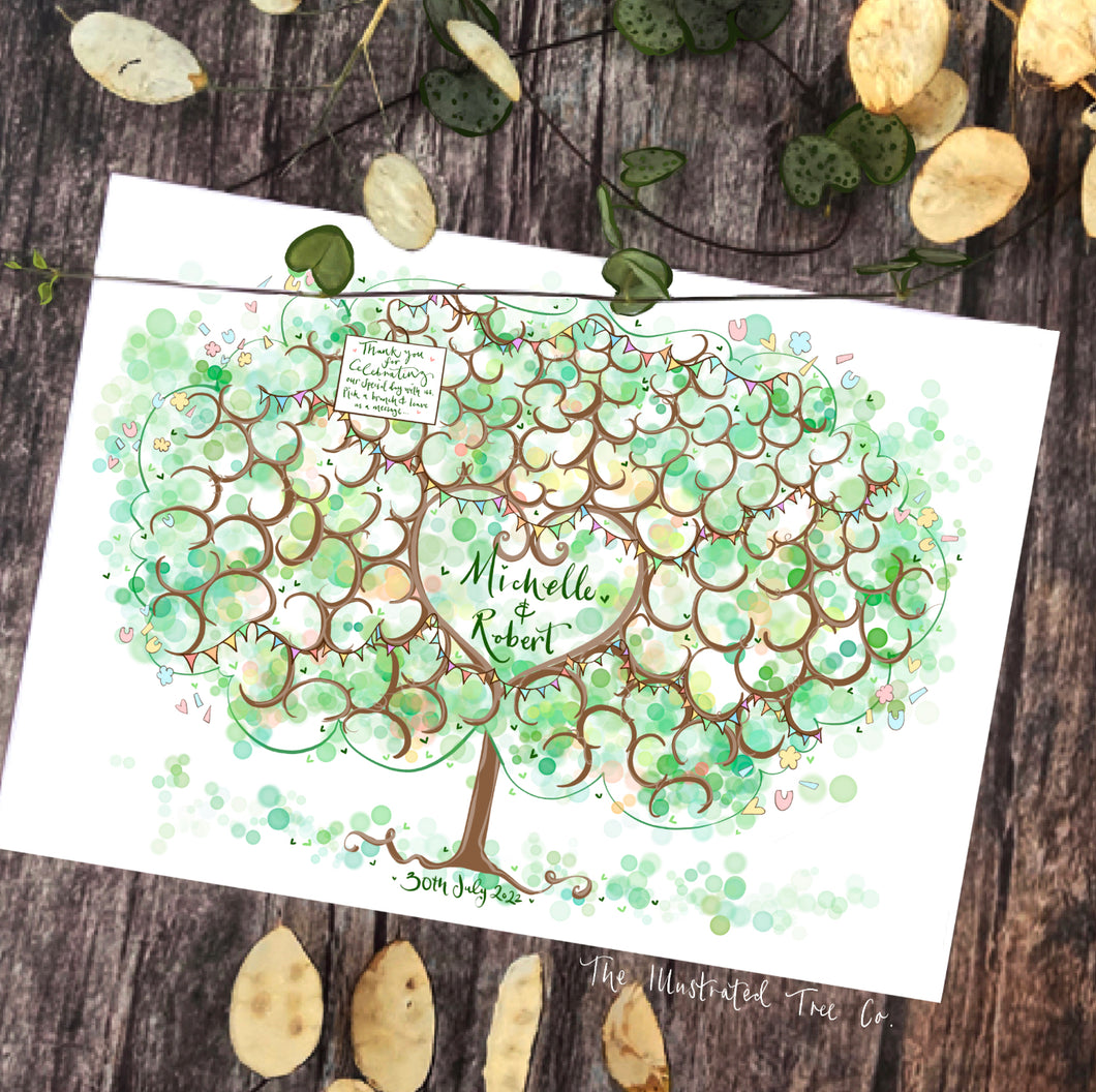 Wedding guest keepsake - The Illustrated Tree Co