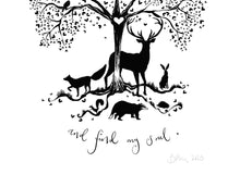 Load image into Gallery viewer, Woodland creatures print - The Illustrated Tree Co
