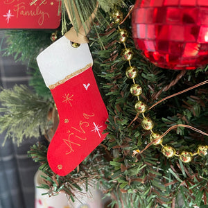 Personalised Christmas Hanging Decorations - The Illustrated Tree Co