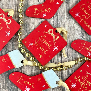Personalised Christmas Hanging Decorations - The Illustrated Tree Co