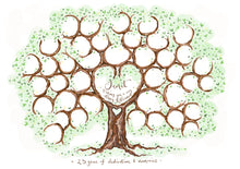 Load image into Gallery viewer, A3 retirement tree option - The Illustrated Tree Co
