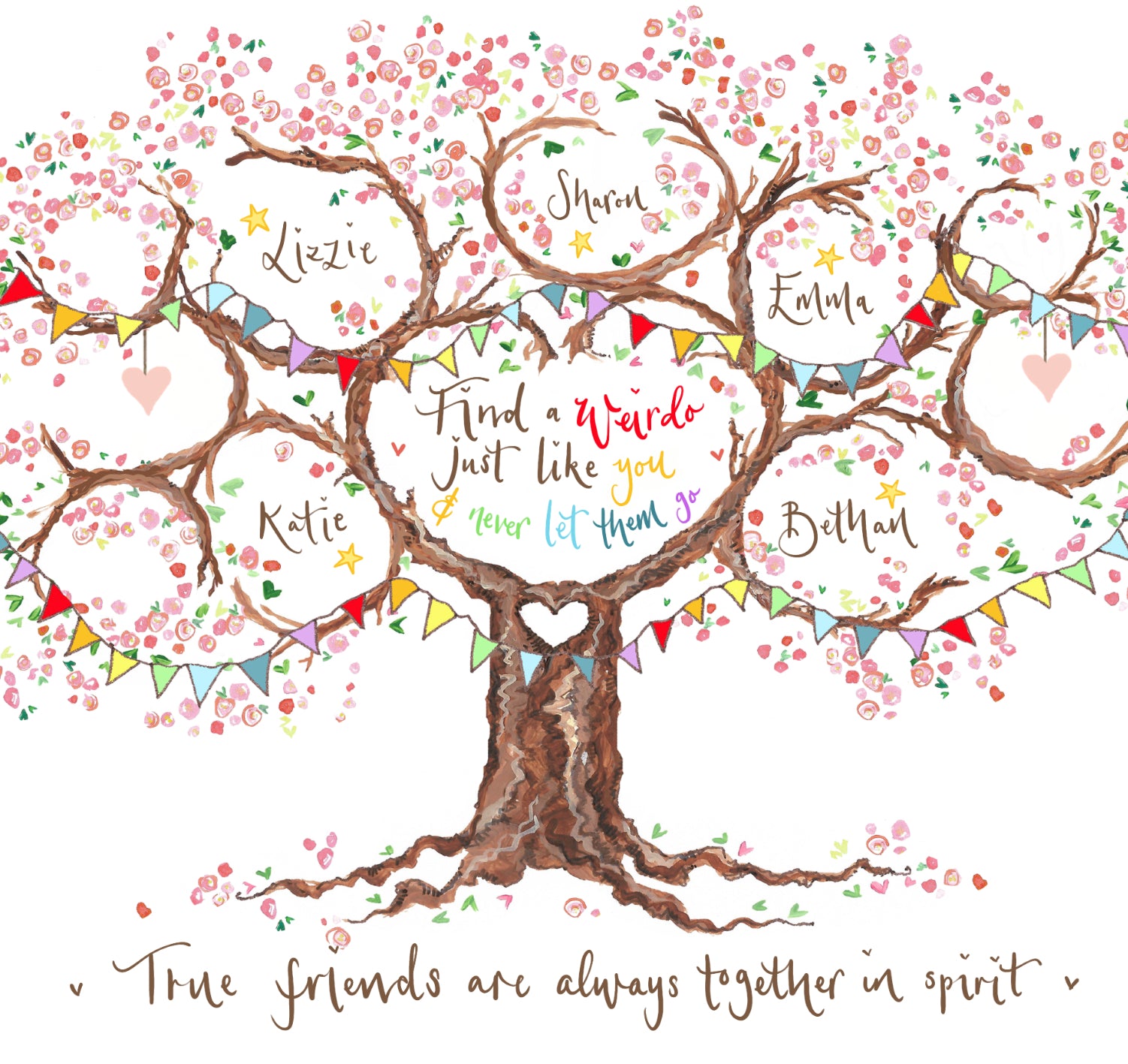 Cherry blossom friendship tree – The Illustrated Tree Co
