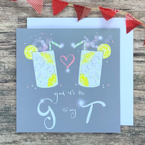 Gin lovers Valentine’s card - The Illustrated Tree Co