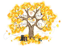 Load image into Gallery viewer, Yellow Maple Tree - The Illustrated Tree Co
